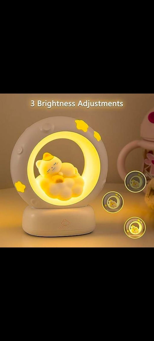 Algara Moon LED Night Lamp with 3 Brightness Modes & Touch Control