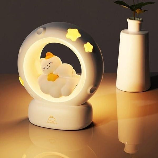 Algara Moon LED Night Lamp with 3 Brightness Modes & Touch Control